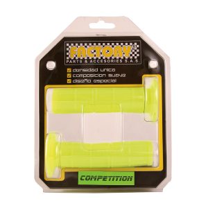 MANILAR PROTAIPER COMPETITION  – VERDE FLUORESCENTE (Moto en duro-en goma) CON DONA