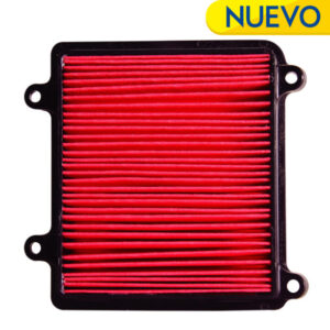 FILTRO DE AIRE CON PANEL – HONDA XR125L – HONDA 125L CON CARCAZA PLÁSTICA TIPO ORIGINAL/ PAPEL ROJO