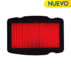 FILTRO DE AIRE CON PANEL – HONDA CB 190R (PAPEL ROJO Y CARCAZA PLÁSTICA TIPO ORIGINAL)